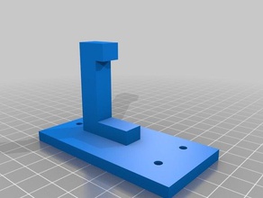 simple wall hanger diy coat hook 3d print model - Mito3D