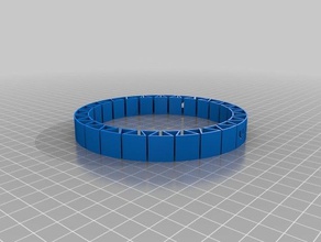 my customized dual flexible name bracelet virgina bracelets 3d print model - Mito3D
