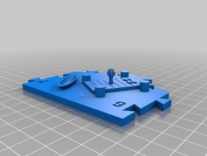 catan bleu x1 eau 6-7 blé port 3d l'impression 3d print model - Mito3D
