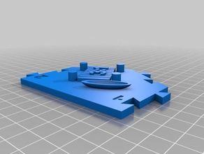 catan blu x1 acqua 1-2 tre-a-porta 3d stampa 3d print model - Mito3D
