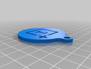 oneplus keychain mobile phone one 3d print model - Mito3D