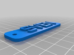 il mio personalizzato schluesselanhaenger namensschild 3d stampa 3d print model - Mito3D