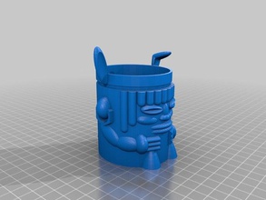tiki bunny shot glass containers httpwwwthingiversecomthing37547 3d print model - Mito3D