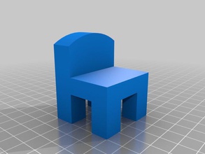 silla modelo saliente de la prueba otros 3d experimento muebles reprap sketchup 3d print model - Mito3D