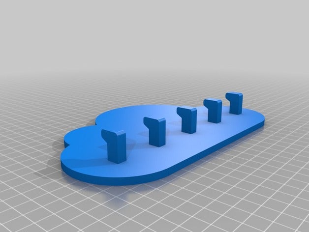 il mio personalizzato chiave gancio di cloud storage casa 3D print model - Mito3D