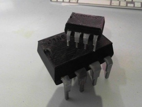 8-pin icmicrocontroller remix de la oficina 8bit chip 3d print model - Mito3D