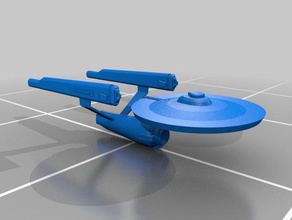 endeavor class starship sculptures model 3d print model - Mito3D
