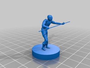 Mitarbeiter schwingende Miniatur-experiment Skulpturen 3d print model - Mito3D