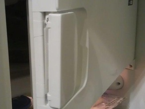 lec undercounter fridgefreezer freezer hinge door fix replacement parts 3d print model - Mito3D