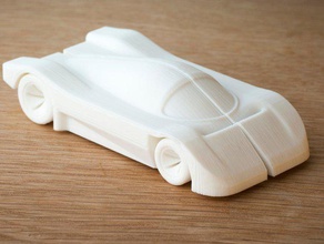voiture mercedes c9 inspiré des véhicules 3d faberdashery pla 3d print model - Mito3D