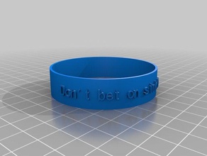 sinking ships poem bracelet art customized 3d print model - Mito3D
