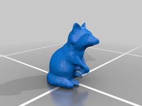 raton laveur les animaux 3d print model - Mito3D