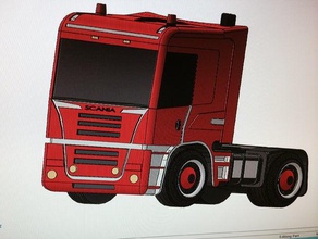 scania topline camion de l'automobile siku jouet 3d print model - Mito3D