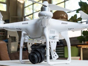 dji phantom 2 support de caméra panasonic gm1 rc des véhicules drone 3d print model - Mito3D