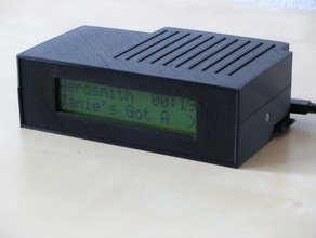 raspberry pi music player housing lcd raspberrypi case volumio 3d print model - Mito3D