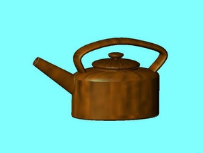 copper kettle decor 3d print model - Mito3D