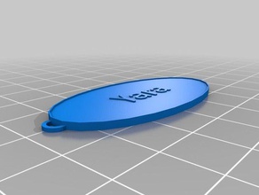 Anahtarlık yara özelleştirilmiş 3d print model - Mito3D