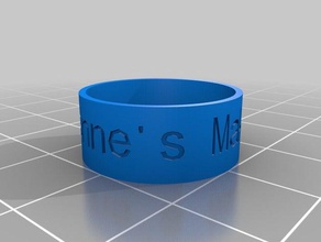 meñique los anillos personalizado 3d print model - Mito3D