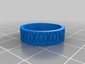 xo ring Ringe angepasst 3d print model - Mito3D
