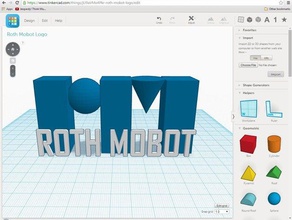 roth mobot logotipo sinais logotipos circuito de curvatura 3d print model - Mito3D