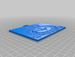 özelleştirilmiş lithopane benim 2d sanat 3d print model - Mito3D