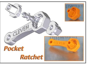 pocket ratchet wrench hand tools nasa socket space 3d print model - Mito3D