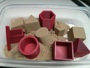 kinetik kum kalıpları sanat araçlar 3d print model - Mito3D