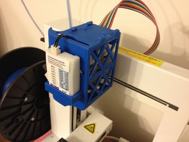 extrusora tampa da oitava chave de temperatura 3d a impressora partes afinia escudo calor até mais 2 3D print model - Mito3D