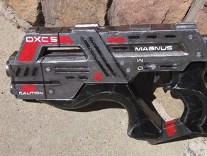 carnifex mano cannone taglio fit di stampa più piccoli letti oggetti scena la pistola masseffect mass effect 3d print model - Mito3D