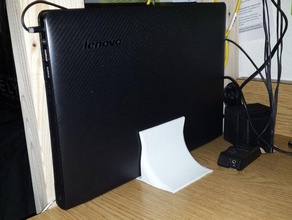 vertikale laptop stand office Halter laptop-Halterung einfach vertical 3d print model - Mito3D
