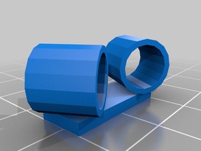 twin-pager-motor-Halter 8mm Robotik 3d print model - Mito3D