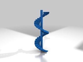 escalier ciel défi d'impression 3d de l'impression les tests la courbe escaliers 3d print model - Mito3D