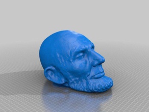 abe lincoln life mask scans replicas 3d laser scan direct dimensions shapeshot 3d print model - Mito3D