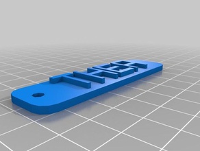 thea personnalisé schluesselanhaenger namensschild 3d l'impression 3d print model - Mito3D