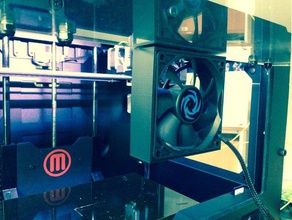 replicator 2x ventilateur de 80mm mounter 3d l'imprimante accessoires 3d print model - Mito3D