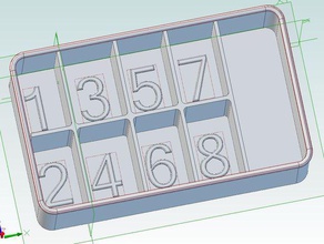 parte vassoio di elettronica smontaggio bullone bulloni box componente i componenti dado le noci organizzazione parti vite viti 3d print model - Mito3D