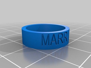 k+g los anillos personalizado 3d print model - Mito3D
