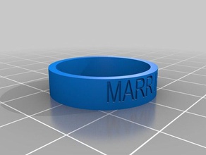 k+g los anillos personalizado 3d print model - Mito3D