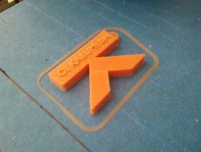 oikabum bh llavero signos logotipos 3d print model - Mito3D