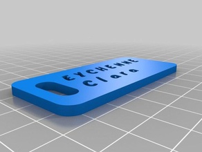 plaque nom organization customized 3d print model - Mito3D