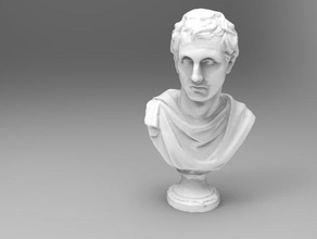 mármol retrato dramaturgo griego menandro 342-291 bc exploraciones las réplicas 123d ashmolean oxford romano la escultura 3d print model - Mito3D