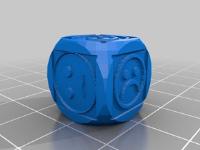 face dice customized 3d print model - Mito3D