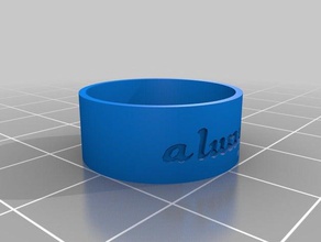 anello 1 sempre anelli personalizzato 3d print model - Mito3D