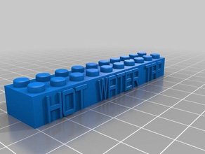 mon personnalisés en blocs lego necklacekeychain hwtap la construction jouets 3d print model - Mito3D