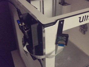 destek ahududu pi sur une ultimaker&2 dökün 3d yazıcı aksesuarlar octoprint kamera raspberry konut 3d print model - Mito3D