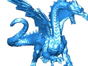 ice dragon creatures 3d scan figure solid toy 3d print model - Mito3D