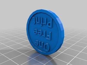blank free print other gifts token 3d print model - Mito3D