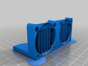 replicator 2x filamento conducto del ventilador wmagnets 3d de la impresora partes 3d print model - Mito3D