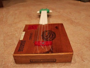 cigar box ukulele remix music cigarbox musical instrument 3d print model - Mito3D