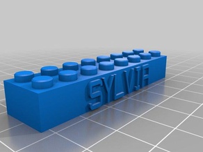 sylvia la construction les jouets personnalisé 3d print model - Mito3D